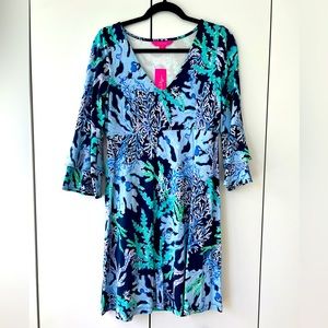 Lilly Pulitzer Raina Dress in Deep Indigo Size Medium